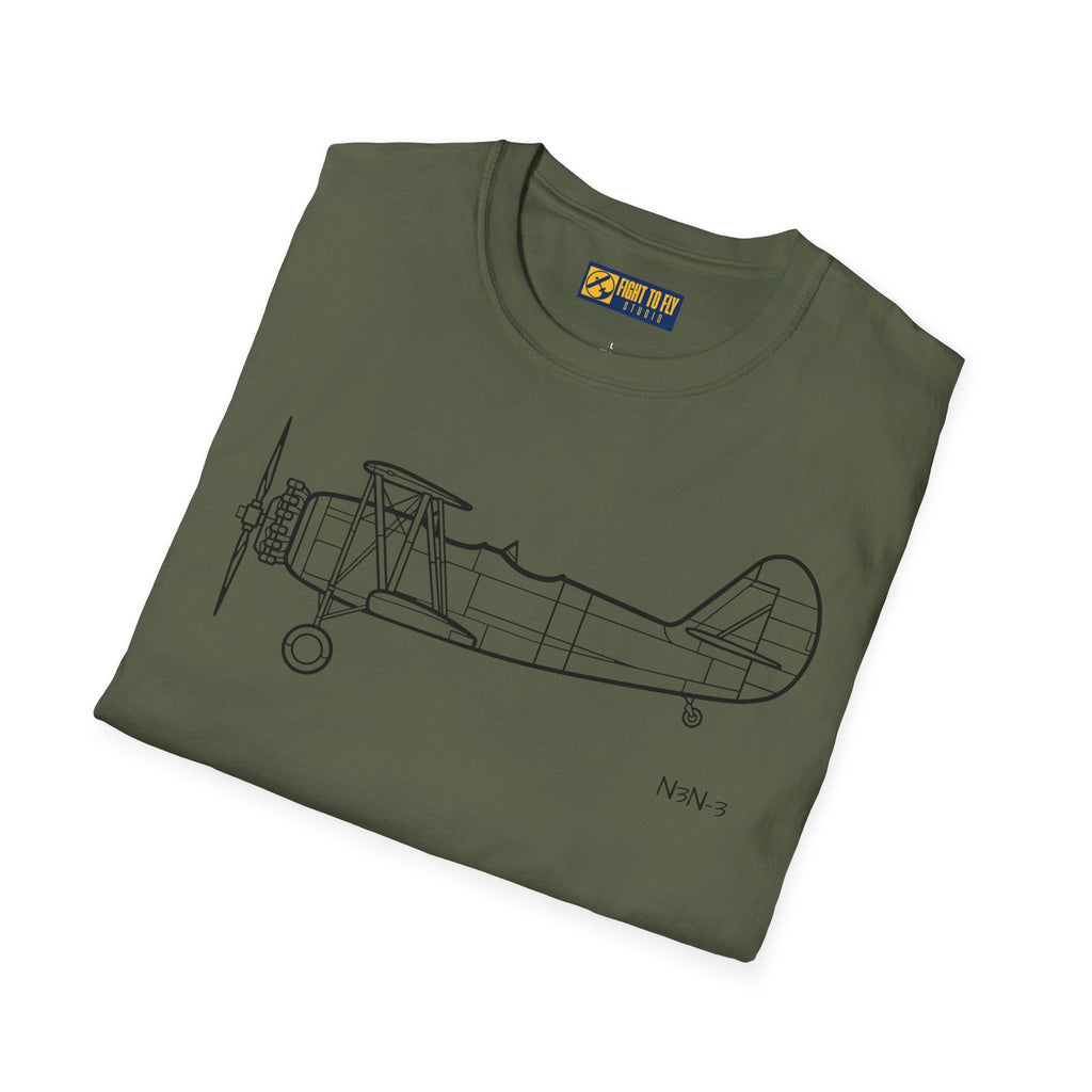 N3N-3 T-Shirt – Yellow Peril Naval Trainer Aircraft Tee - Pilot gifts - WWII warbird t-shirt