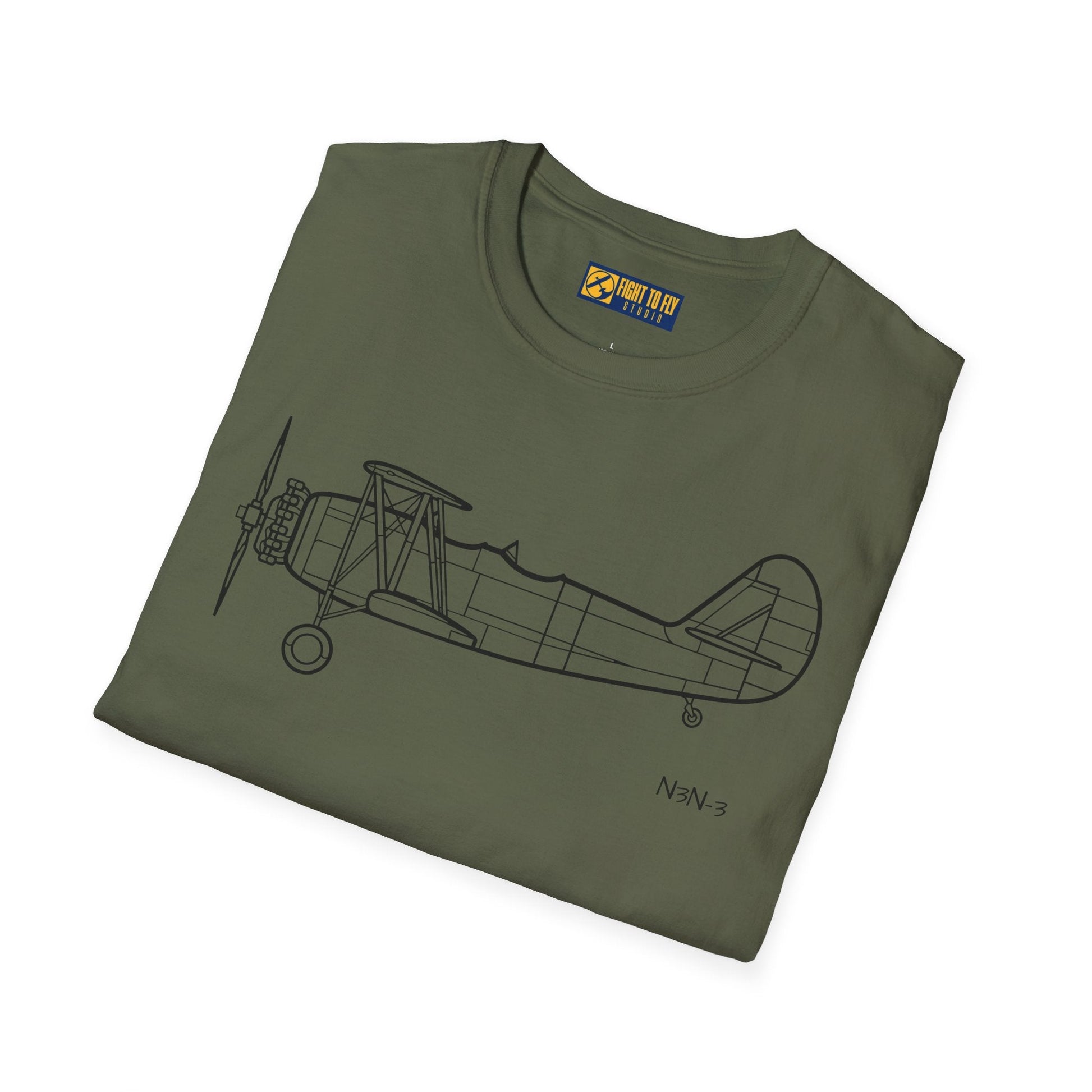 N3N-3 T-Shirt – Yellow Peril Naval Trainer Aircraft Tee - Pilot gifts - WWII warbird t-shirt