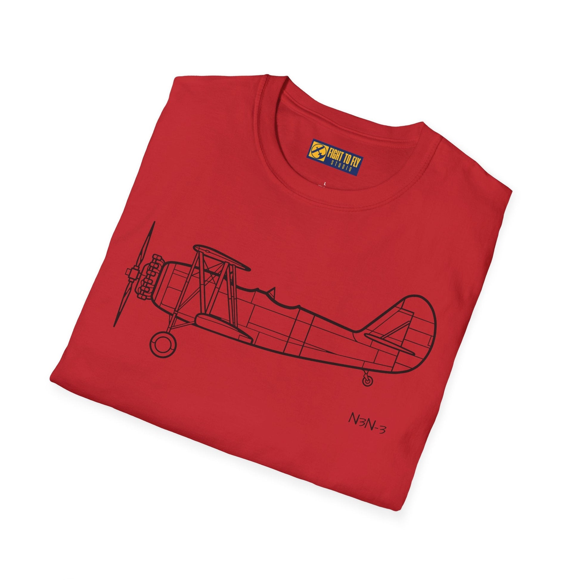 N3N-3 T-Shirt – Yellow Peril Naval Trainer Aircraft Tee - Pilot gifts - WWII warbird t-shirt