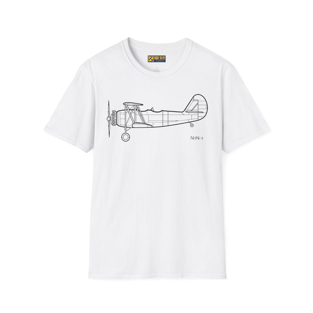 N3N-3 T-Shirt – Yellow Peril Naval Trainer Aircraft Tee - Pilot gifts - WWII warbird t-shirt