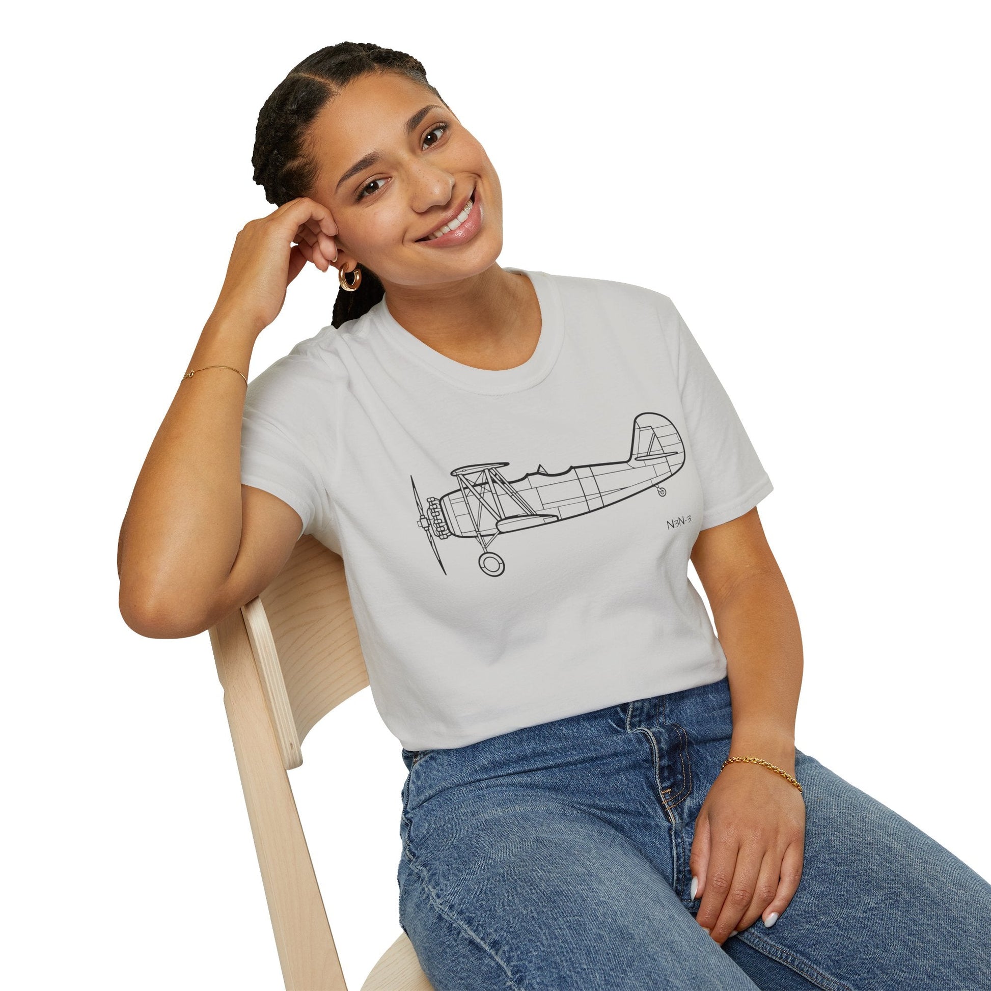 N3N-3 T-Shirt – Yellow Peril Naval Trainer Aircraft Tee - Pilot gifts - WWII warbird t-shirt