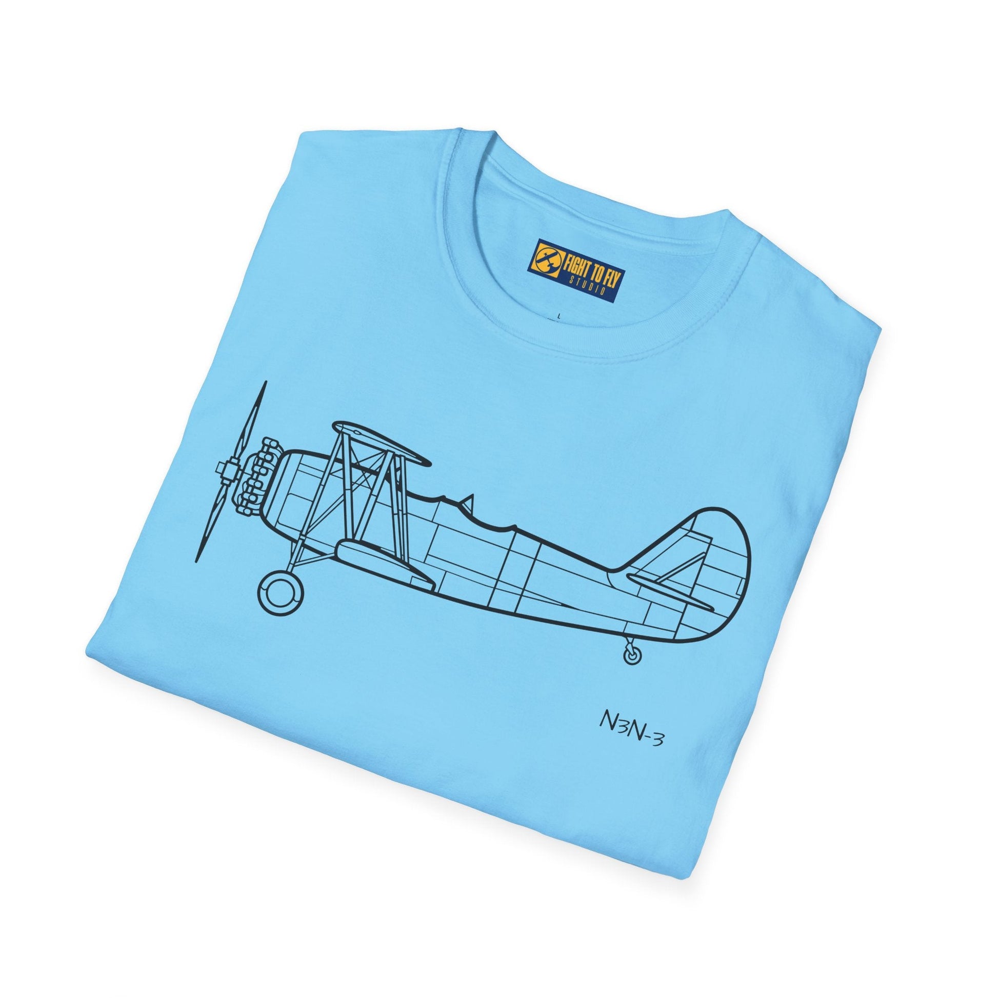 N3N-3 T-Shirt – Yellow Peril Naval Trainer Aircraft Tee - Pilot gifts - WWII warbird t-shirt