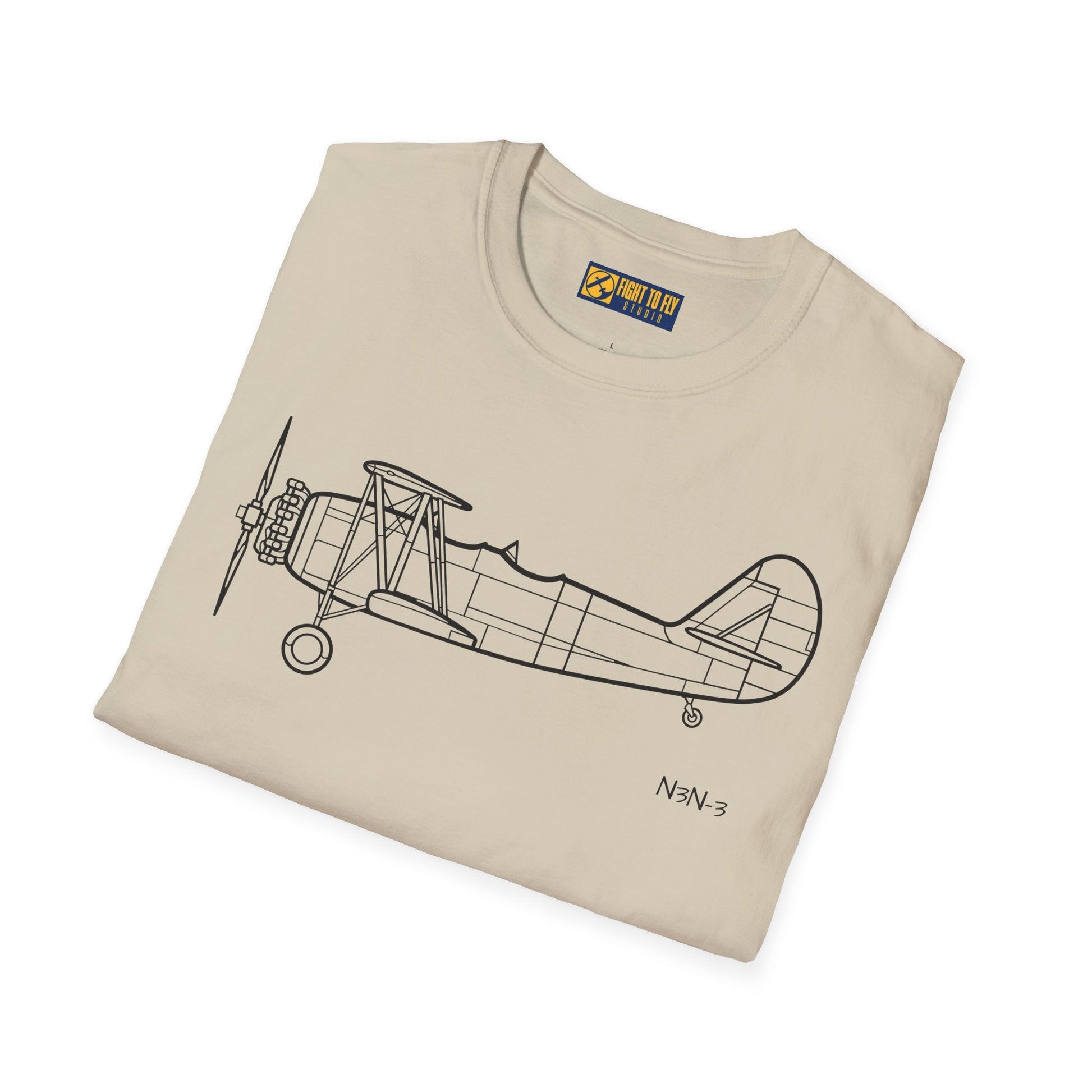 N3N-3 T-Shirt – Yellow Peril Naval Trainer Aircraft Tee - Pilot gifts - WWII warbird t-shirt