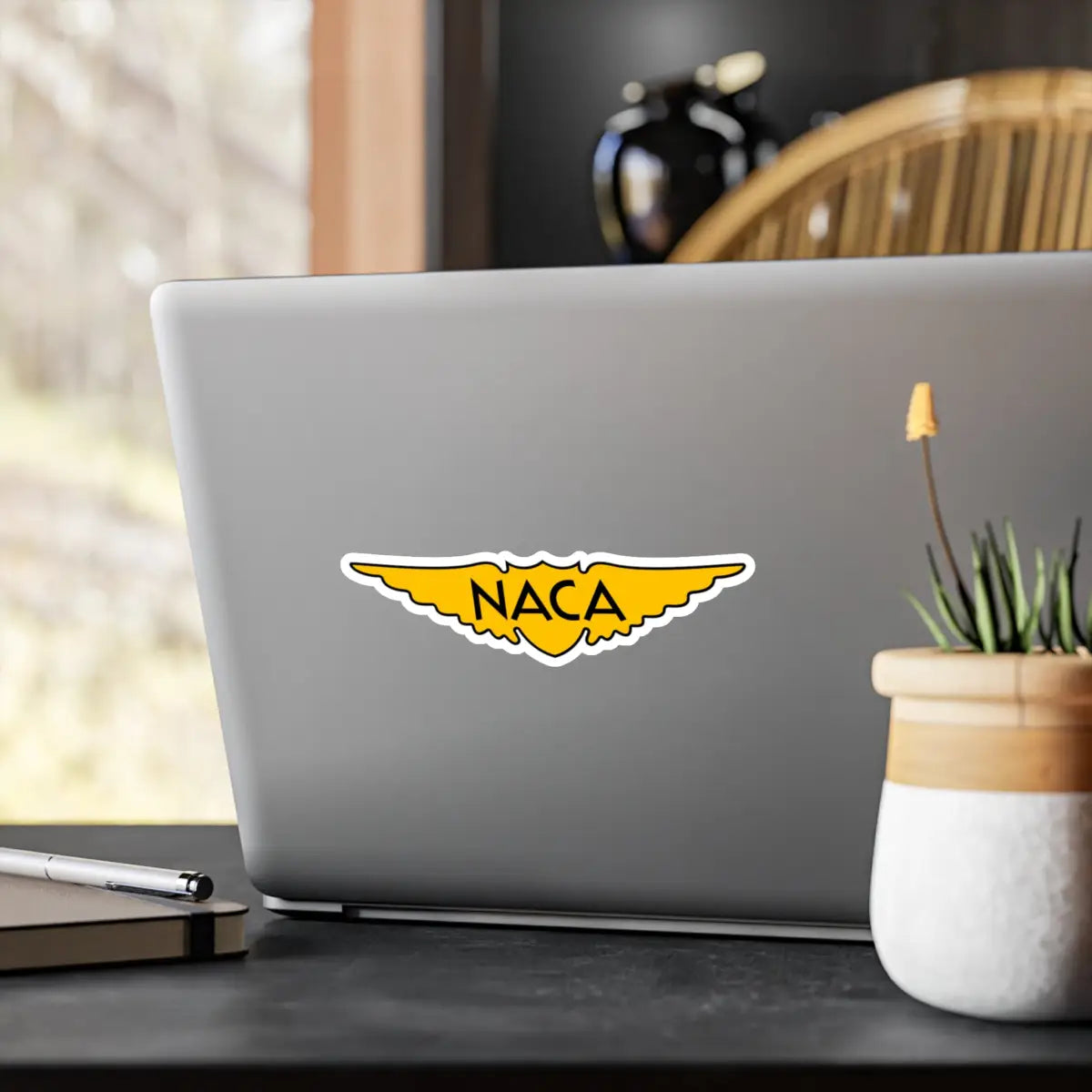 NACA Vintage Logo Kiss-Cut Vinyl Decals - Paper products - Pilot gifts - WWII warbird t-shirt