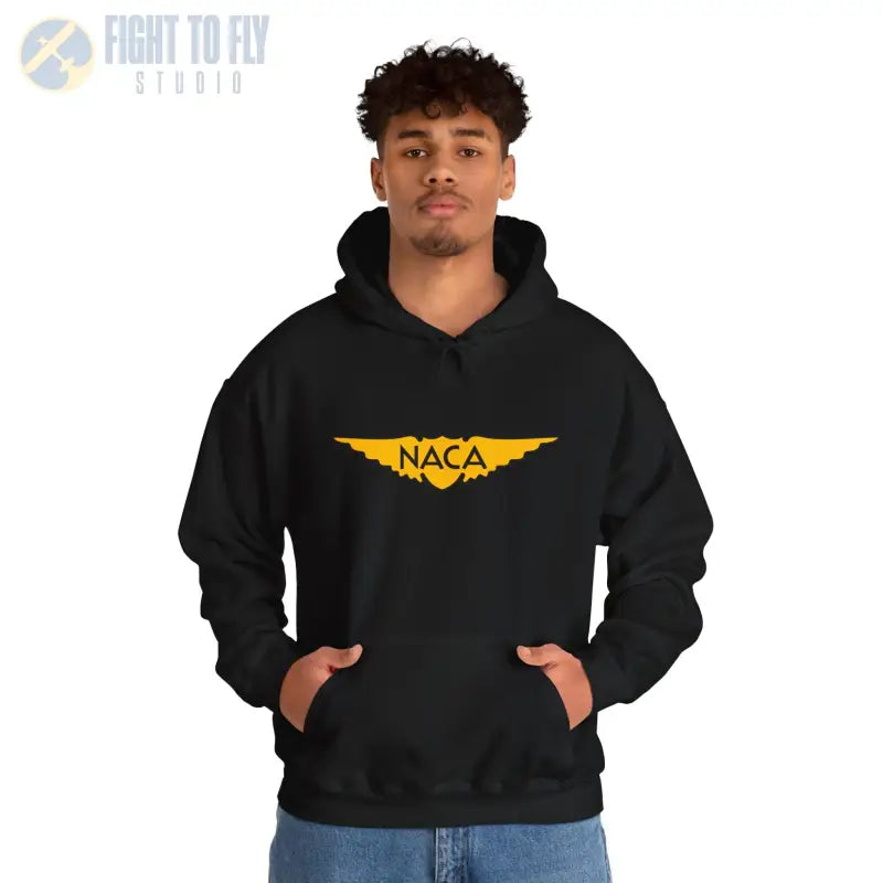 NACA Wings Unisex Heavy Blend Hoodie - Perfect for Aviation Enthusiasts - Gifts pilots - apparel
