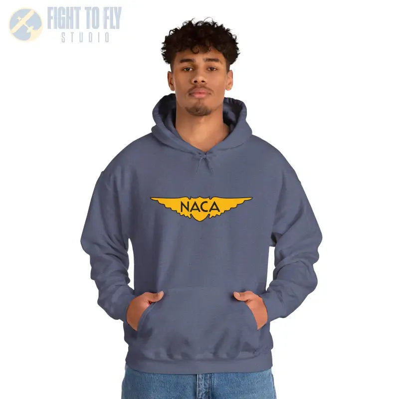 NACA Wings Unisex Heavy Blend Hoodie - Perfect for Aviation Enthusiasts - Gifts pilots - apparel