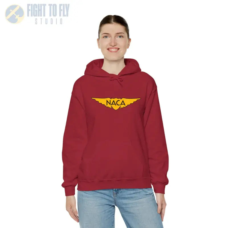 NACA Wings Unisex Heavy Blend Hoodie - Perfect for Aviation Enthusiasts - Gifts pilots - apparel