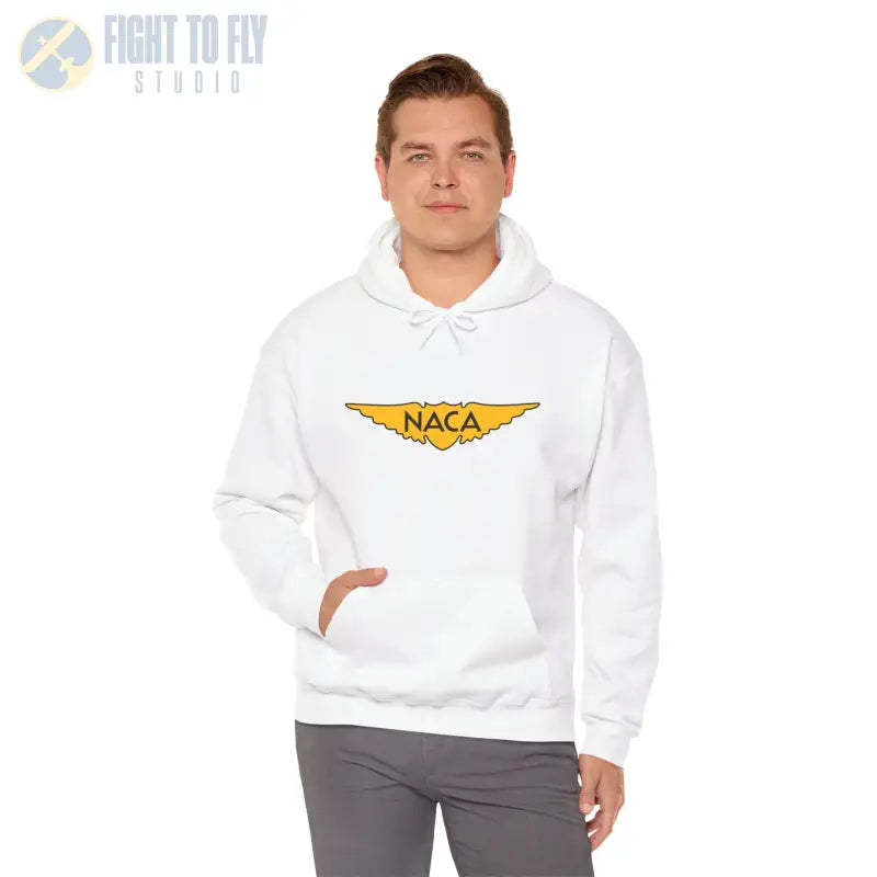 NACA Wings Unisex Heavy Blend Hoodie - Perfect for Aviation Enthusiasts - Gifts pilots - apparel