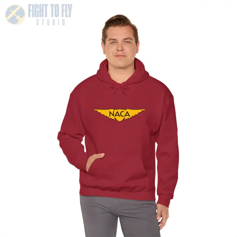 NACA Wings Unisex Heavy Blend Hoodie - Perfect for Aviation Enthusiasts - Gifts pilots - apparel