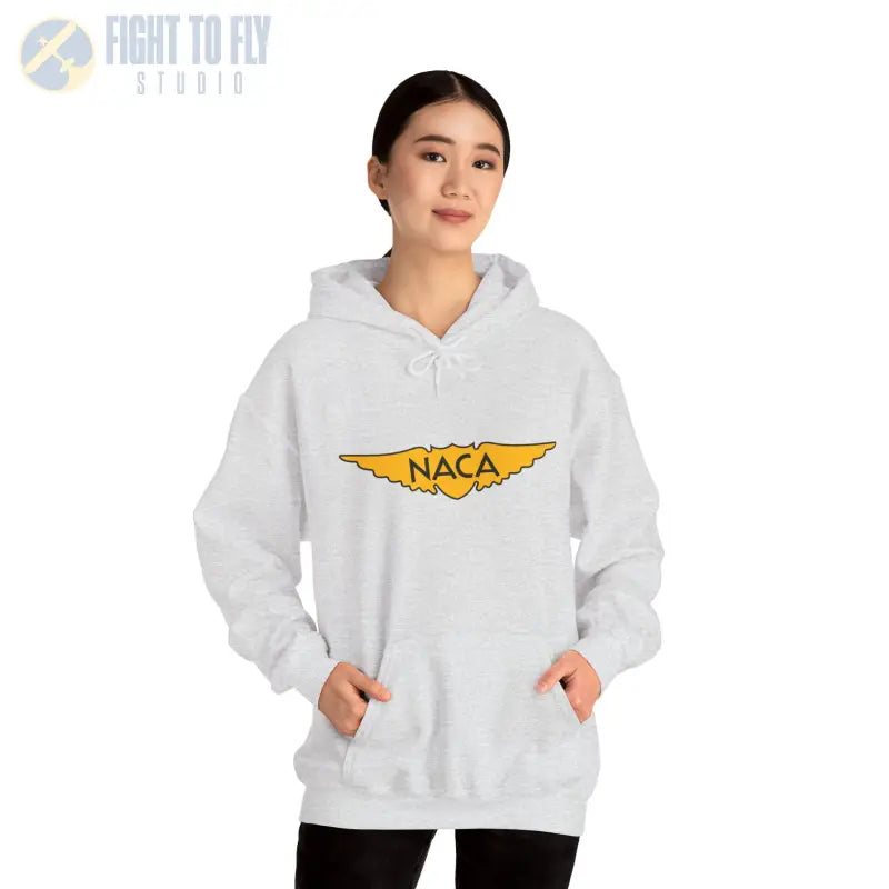 NACA Wings Unisex Heavy Blend Hoodie - Perfect for Aviation Enthusiasts - Gifts pilots - apparel