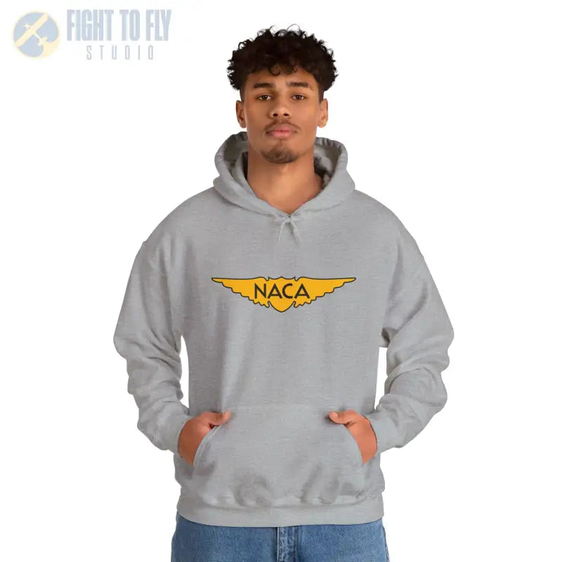 NACA Wings Unisex Heavy Blend Hoodie - Perfect for Aviation Enthusiasts - Gifts pilots - apparel