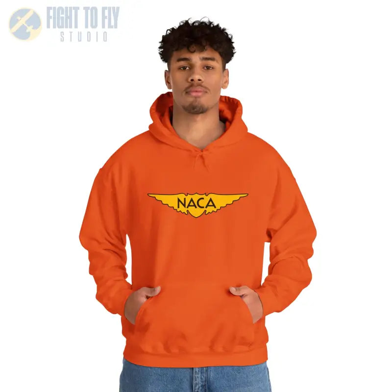 NACA Wings Unisex Heavy Blend Hoodie - Perfect for Aviation Enthusiasts - Gifts pilots - apparel