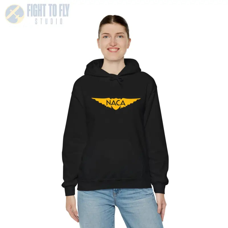 NACA Wings Unisex Heavy Blend Hoodie - Perfect for Aviation Enthusiasts - Gifts pilots - apparel