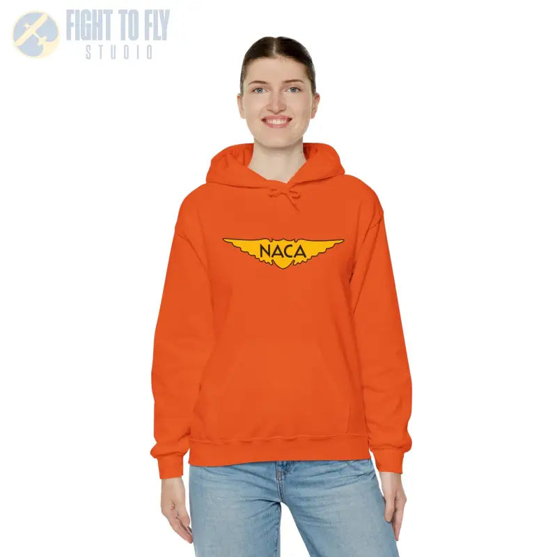 NACA Wings Unisex Heavy Blend Hoodie - Perfect for Aviation Enthusiasts - Gifts pilots - apparel