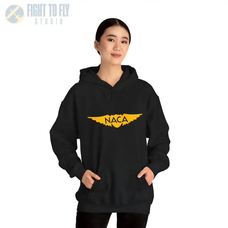NACA Wings Unisex Heavy Blend Hoodie - Perfect for Aviation Enthusiasts - Gifts pilots - apparel