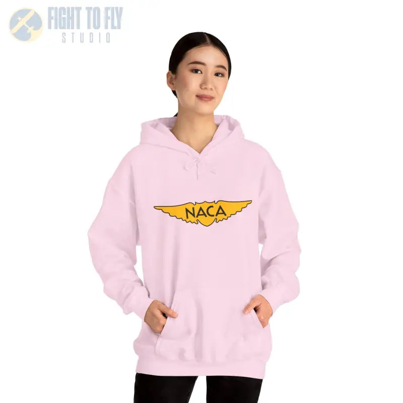 NACA Wings Unisex Heavy Blend Hoodie - Perfect for Aviation Enthusiasts - Gifts pilots - apparel