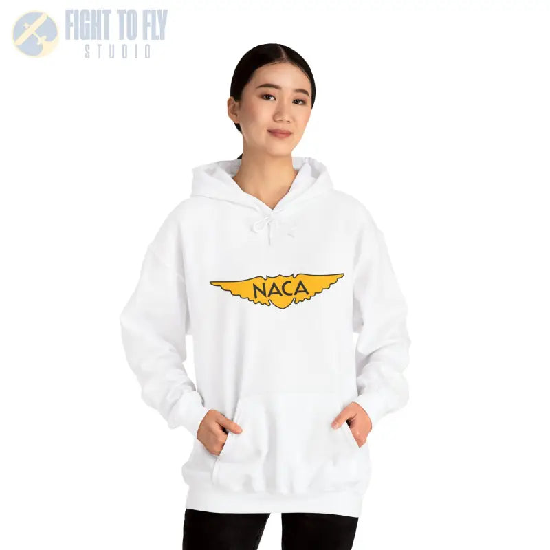 NACA Wings Unisex Heavy Blend Hoodie - Perfect for Aviation Enthusiasts - Gifts pilots - apparel