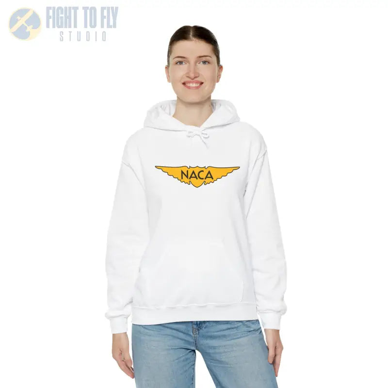 NACA Wings Unisex Heavy Blend Hoodie - Perfect for Aviation Enthusiasts - Gifts pilots - apparel