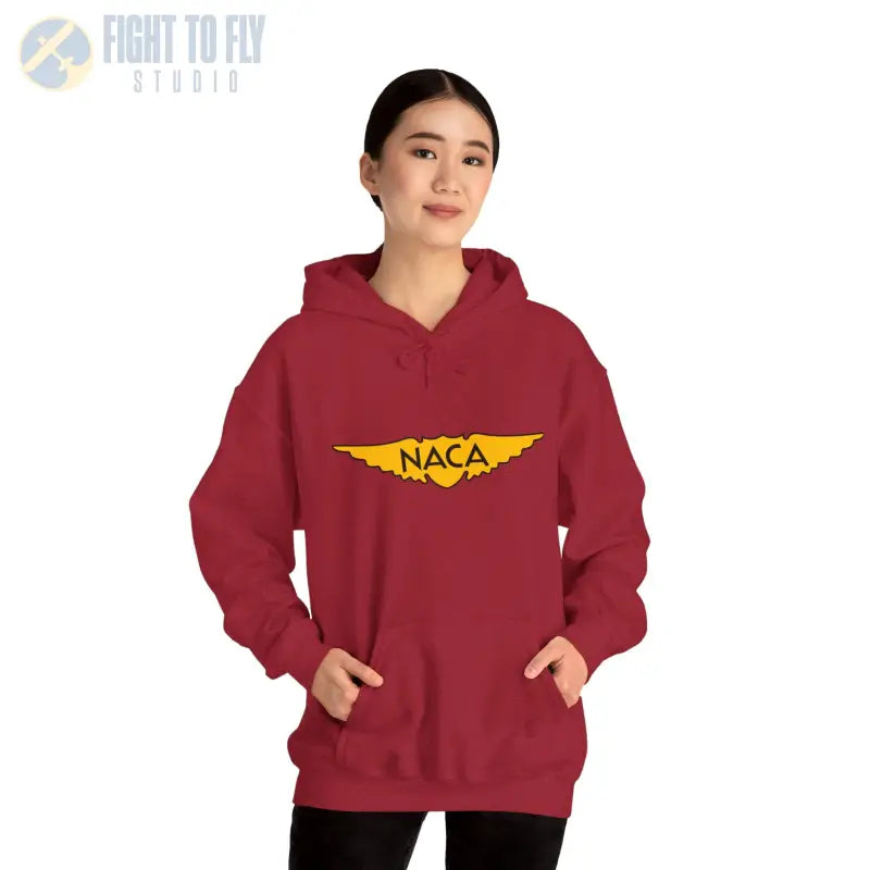 NACA Wings Unisex Heavy Blend Hoodie - Perfect for Aviation Enthusiasts - Gifts pilots - apparel