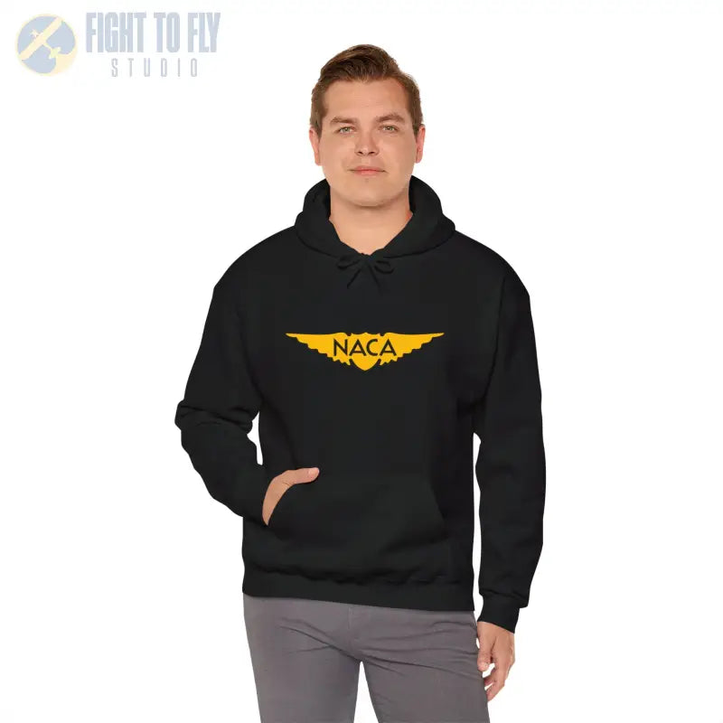 NACA Wings Unisex Heavy Blend Hoodie - Perfect for Aviation Enthusiasts - Gifts pilots - apparel