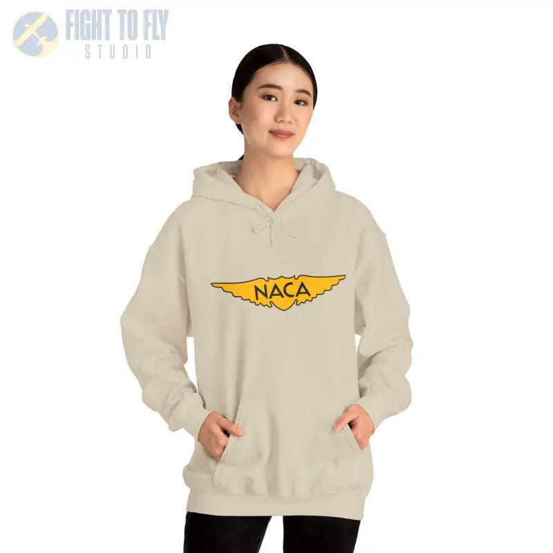 NACA Wings Unisex Heavy Blend Hoodie - Perfect for Aviation Enthusiasts - Gifts pilots - apparel