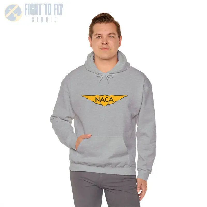 NACA Wings Unisex Heavy Blend Hoodie - Perfect for Aviation Enthusiasts - Gifts pilots - apparel