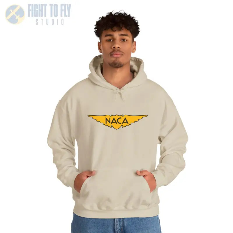 NACA Wings Unisex Heavy Blend Hoodie - Perfect for Aviation Enthusiasts - Gifts pilots - apparel