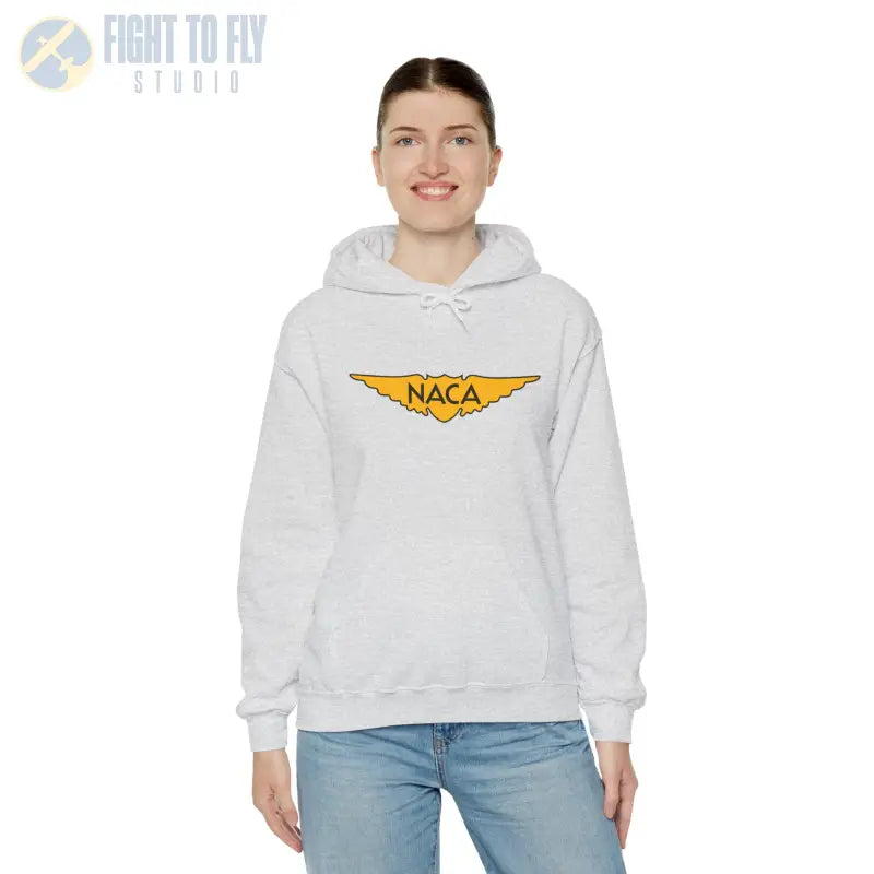 NACA Wings Unisex Heavy Blend Hoodie - Perfect for Aviation Enthusiasts - Gifts pilots - apparel
