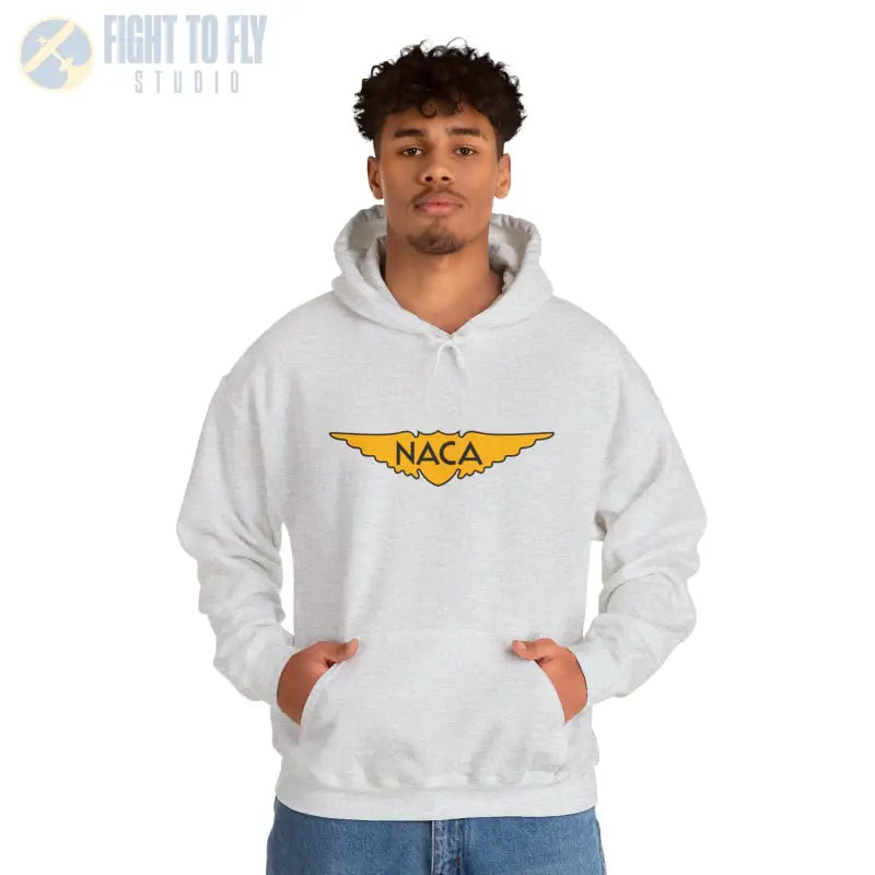 NACA Wings Unisex Heavy Blend Hoodie - Perfect for Aviation Enthusiasts - Gifts pilots - apparel