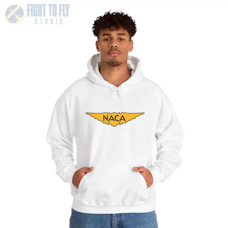 NACA Wings Unisex Heavy Blend Hoodie - Perfect for Aviation Enthusiasts - Gifts pilots - apparel