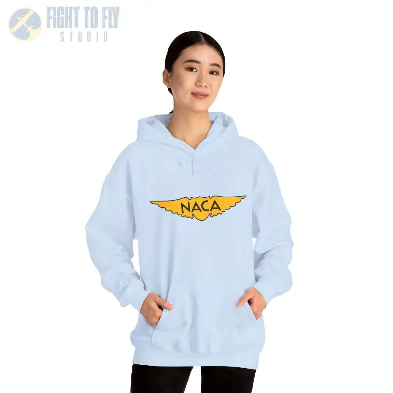 NACA Wings Unisex Heavy Blend Hoodie - Perfect for Aviation Enthusiasts - Gifts pilots - apparel