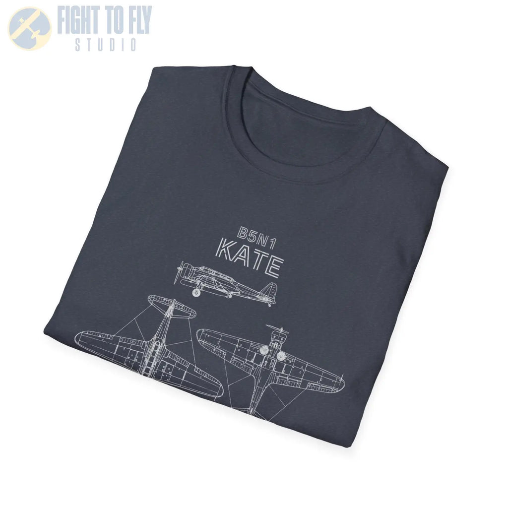 Nakajima B5N1 “Kate” — T-shirt - T-Shirt - Pilot gifts - WWII warbird t-shirt