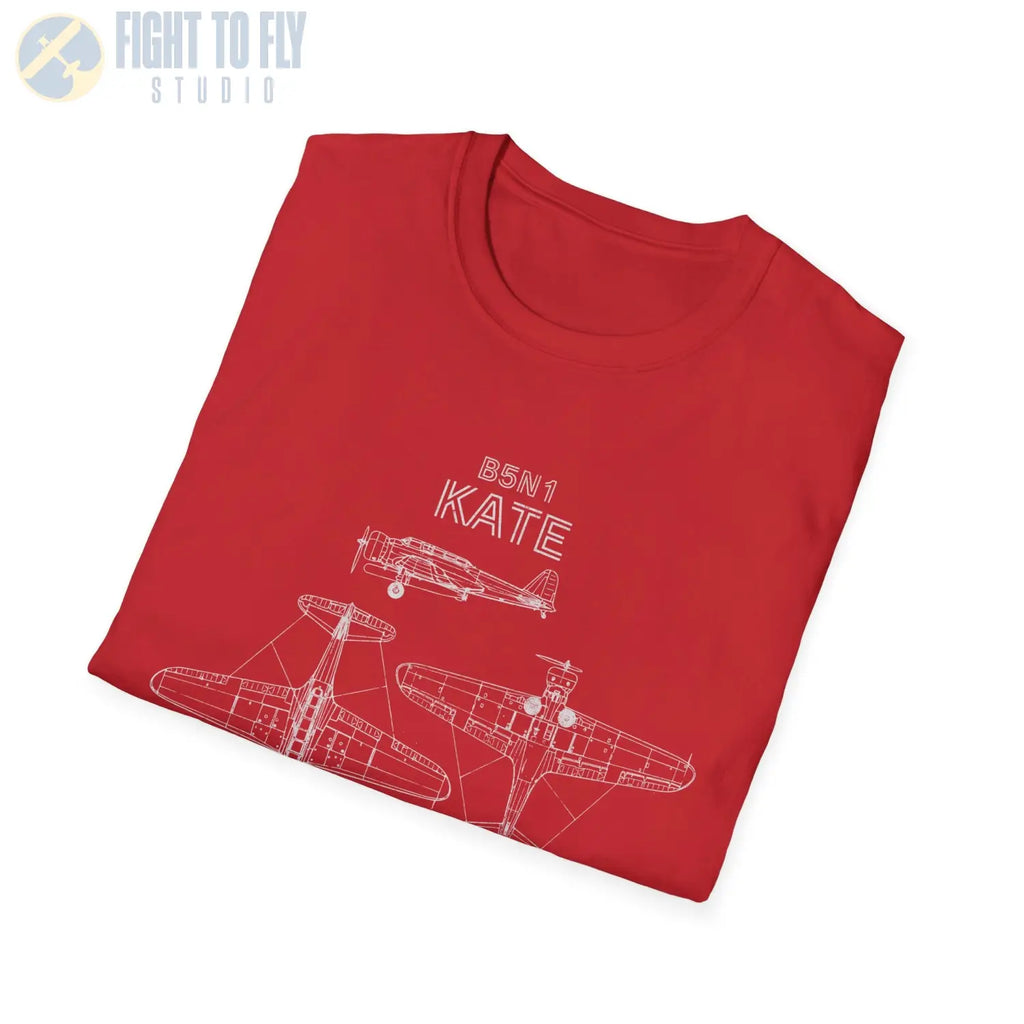 Nakajima B5N1 “Kate” — T-shirt - T-Shirt - Pilot gifts - WWII warbird t-shirt