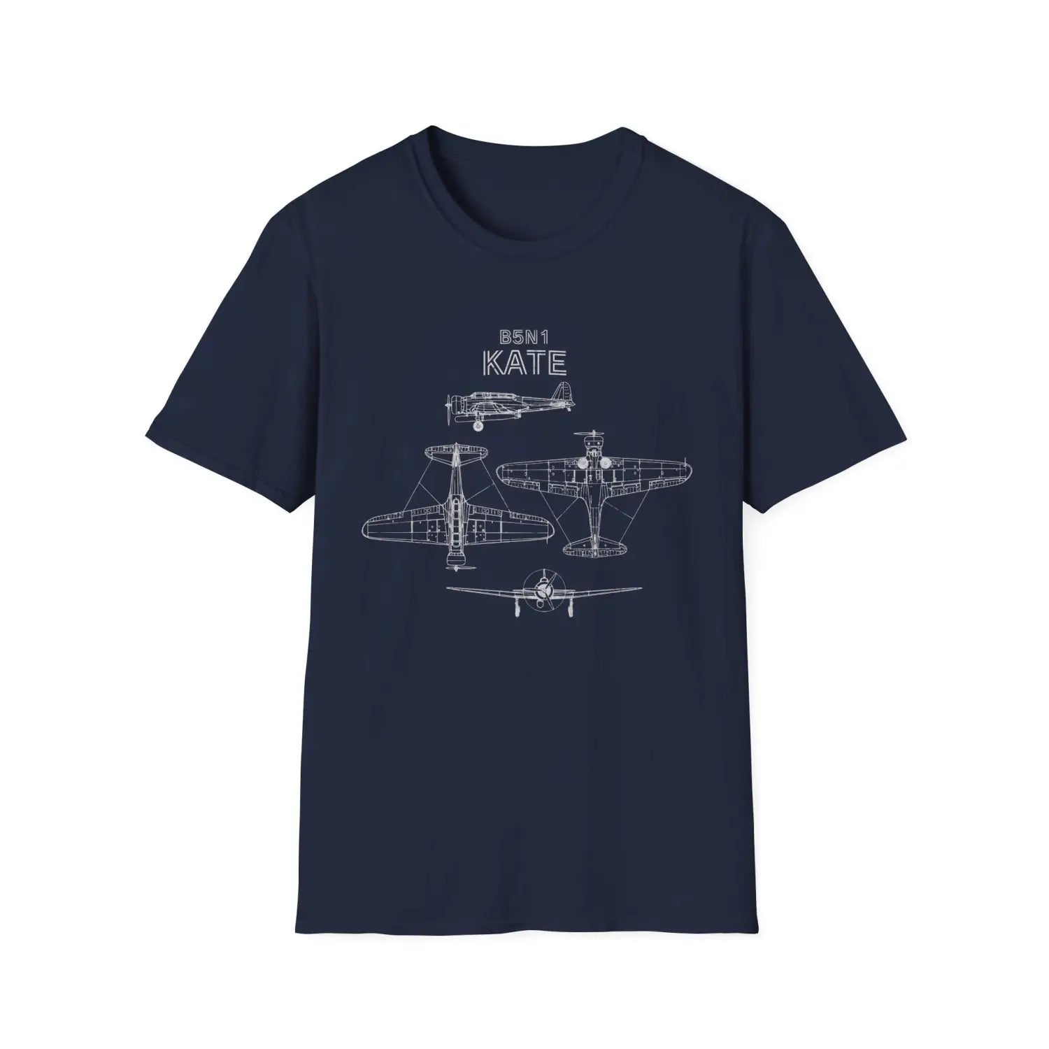 Nakajima B5N1 “Kate” — T-shirt - T-Shirt - Pilot gifts - WWII warbird t-shirt