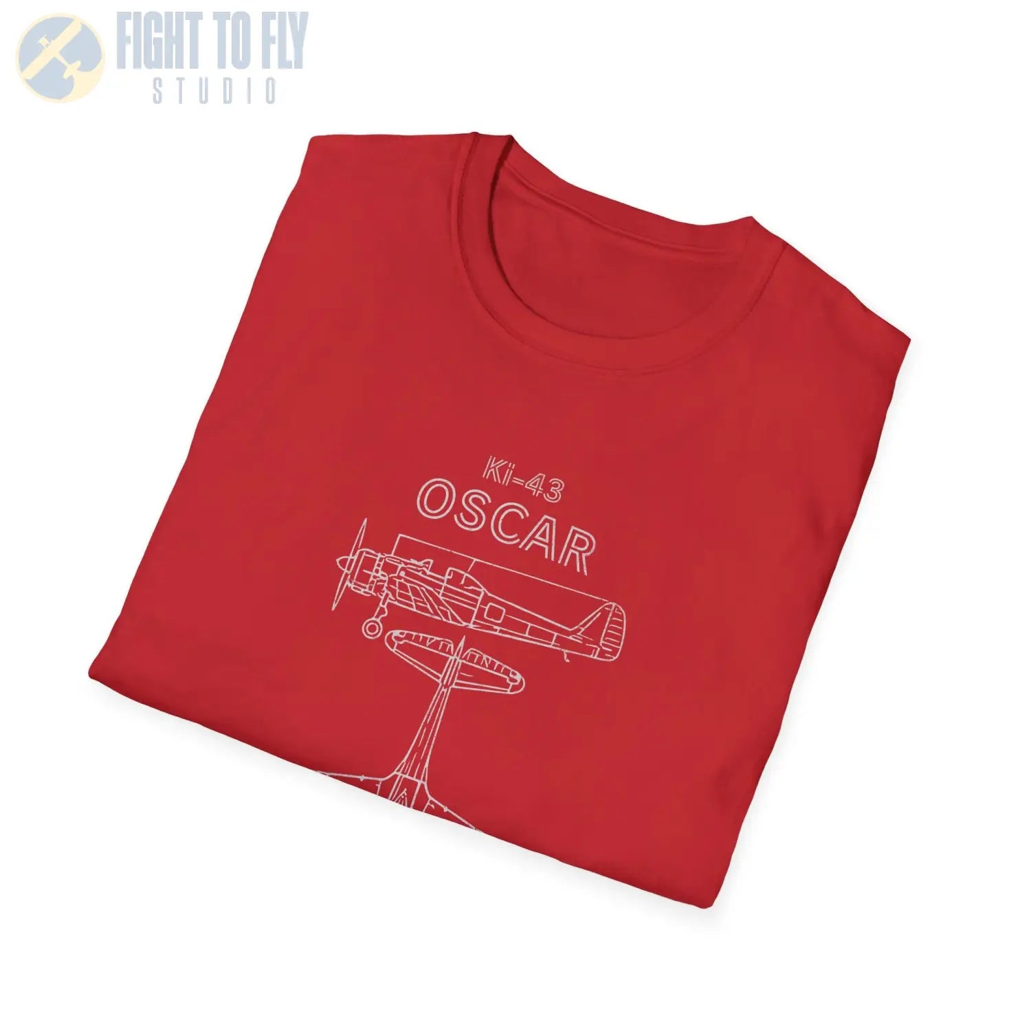 Nakajima Ki-43 “Oscar” — T-shirt - T-Shirt - Pilot gifts - WWII warbird t-shirt