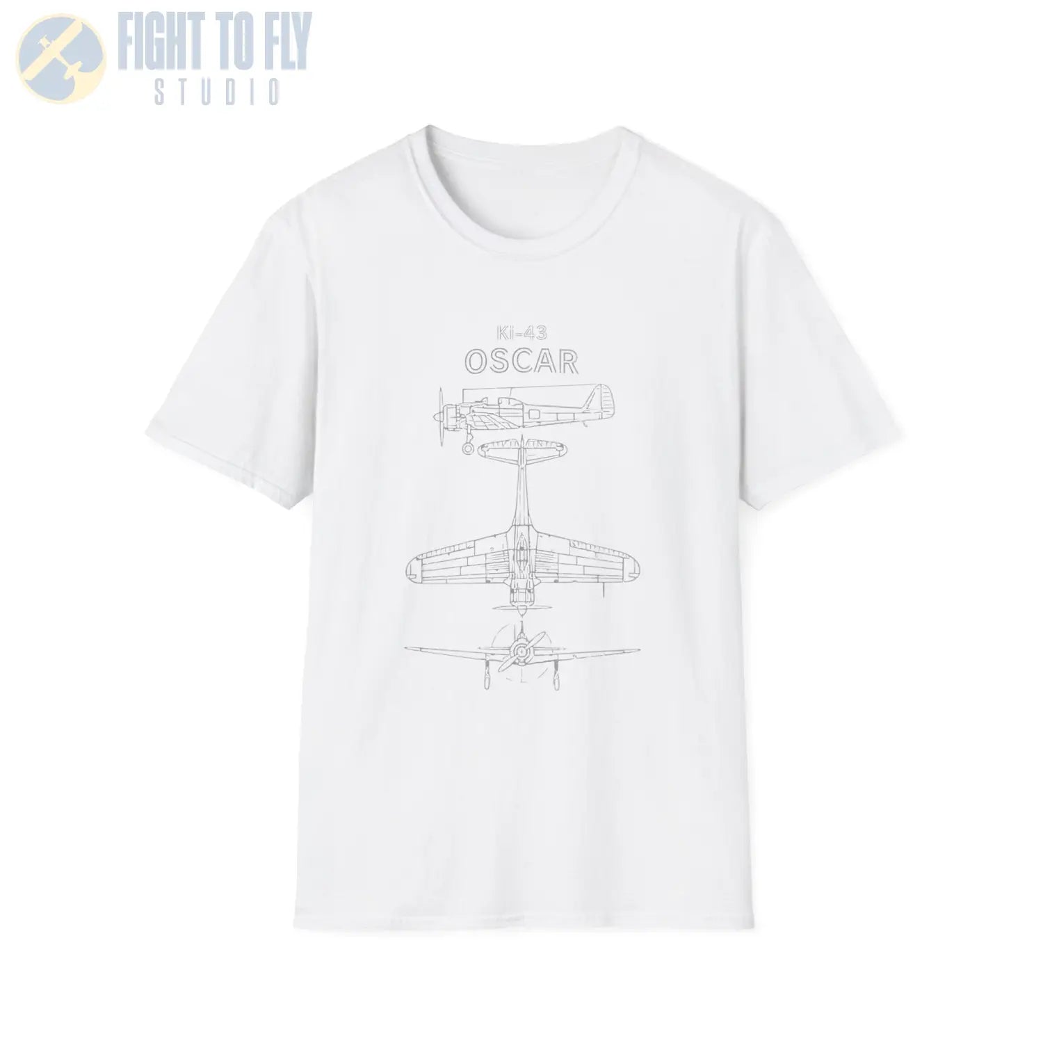 Nakajima Ki-43 “Oscar” — T-shirt - T-Shirt - Pilot gifts - WWII warbird t-shirt