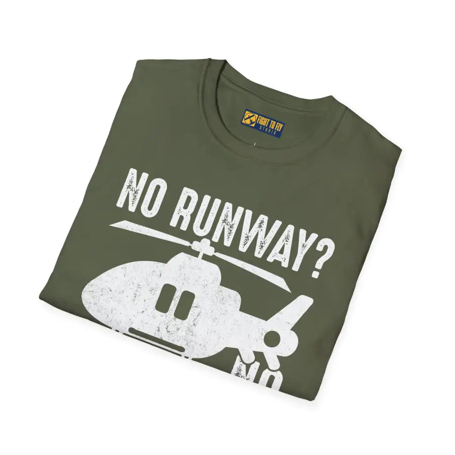 No Runway? Problem - T-Shirt - Pilot gifts - WWII warbird t-shirt