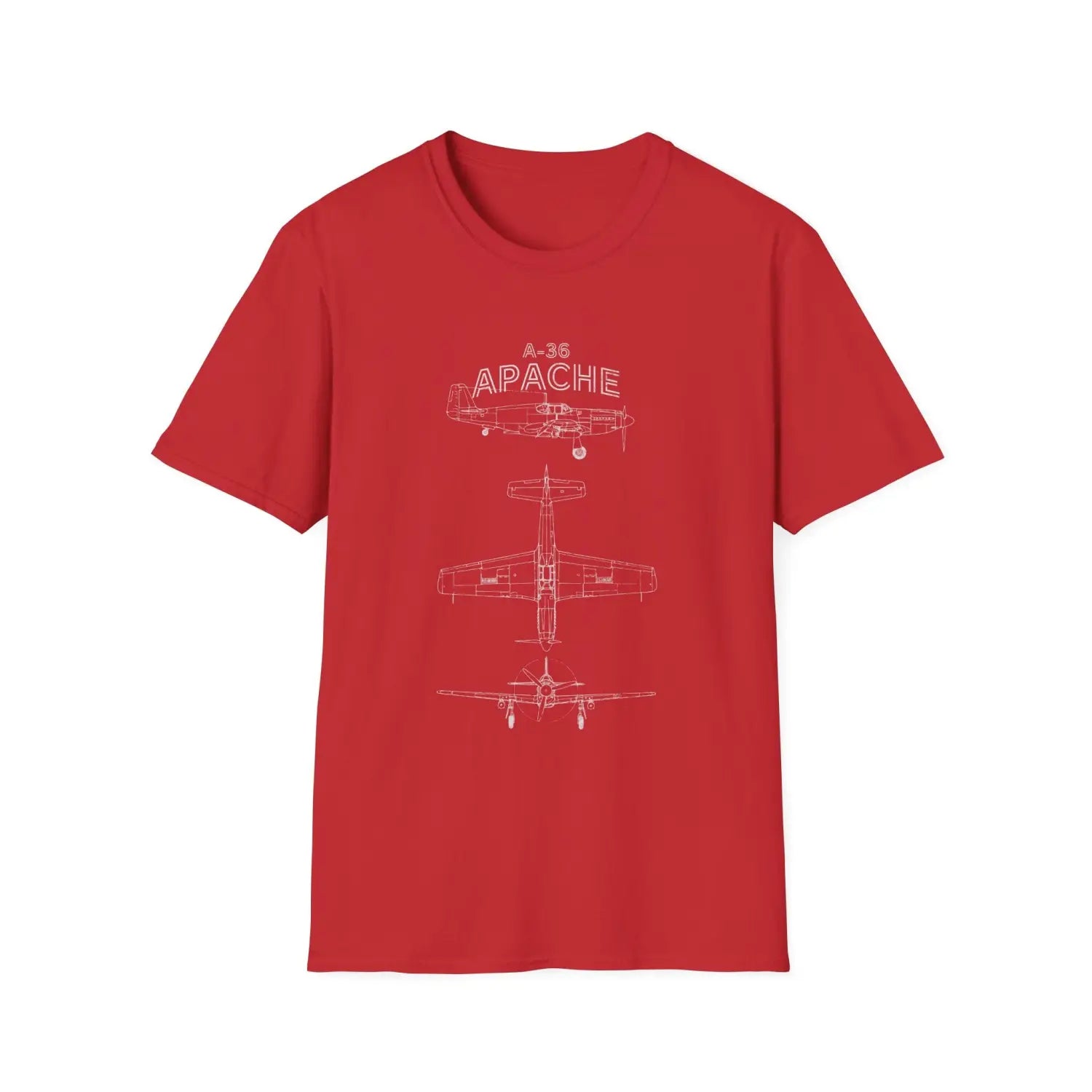 North American A-36 Apache — T-shirt - T-Shirt - Pilot gifts - WWII warbird t-shirt