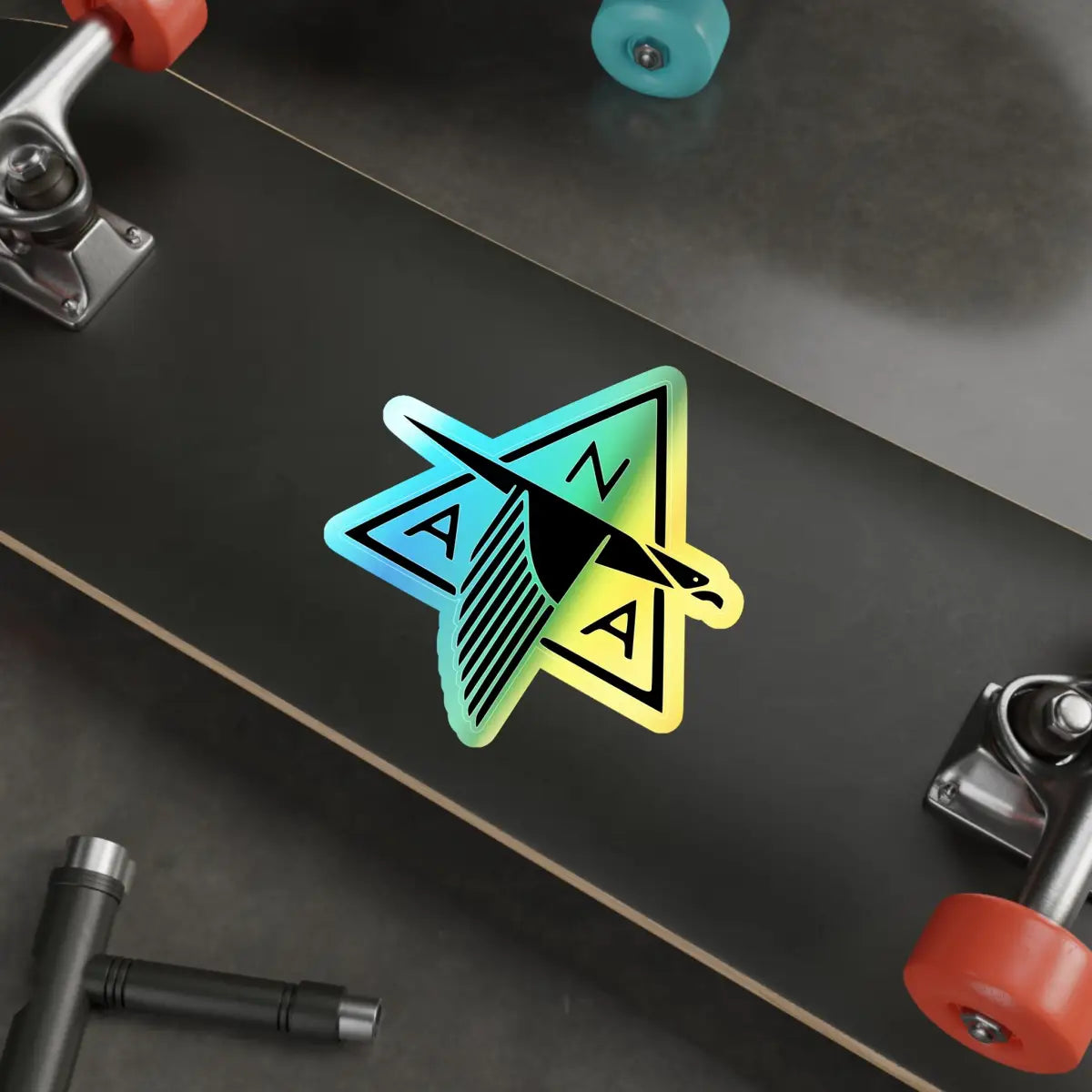 North American Aviation Logo - Holographic Die-cut Stickers - Paper products - Pilot gifts - WWII warbird t-shirt