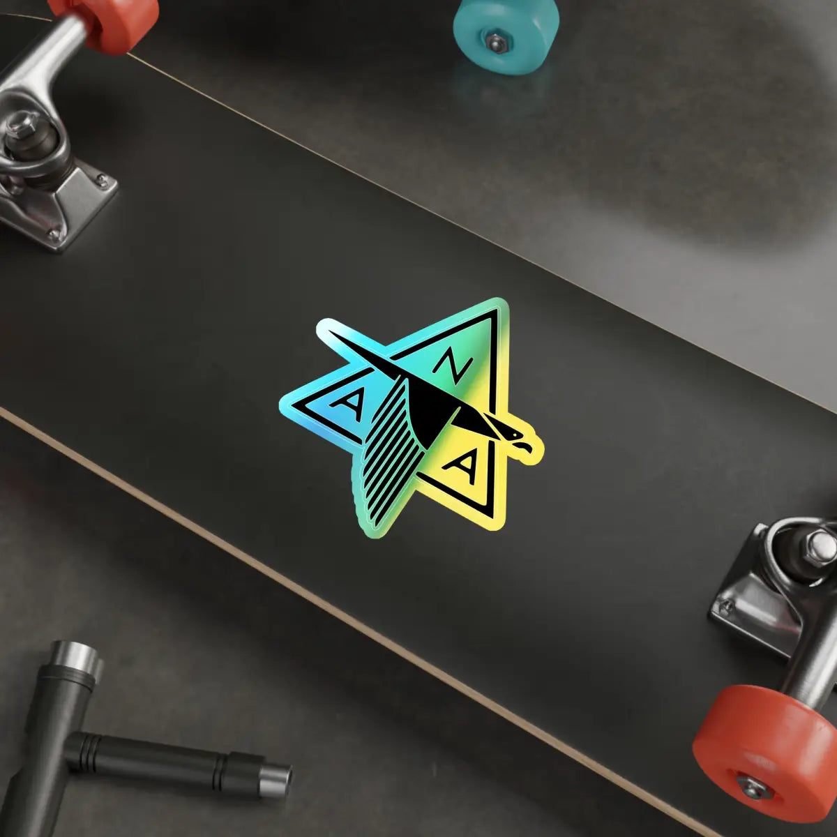 North American Aviation Logo - Holographic Die-cut Stickers - Paper products - Pilot gifts - WWII warbird t-shirt