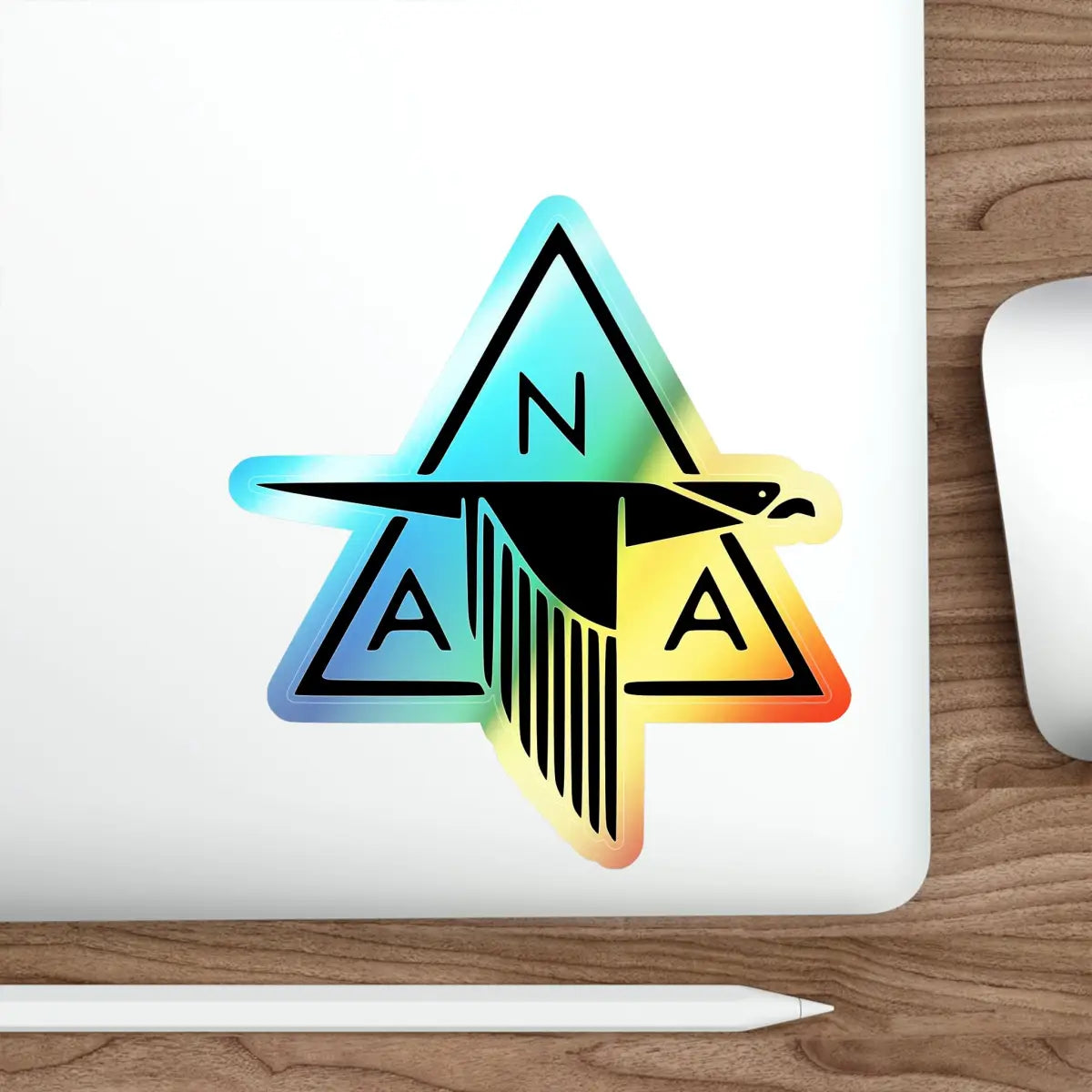 North American Aviation Logo - Holographic Die-cut Stickers - Paper products - Pilot gifts - WWII warbird t-shirt