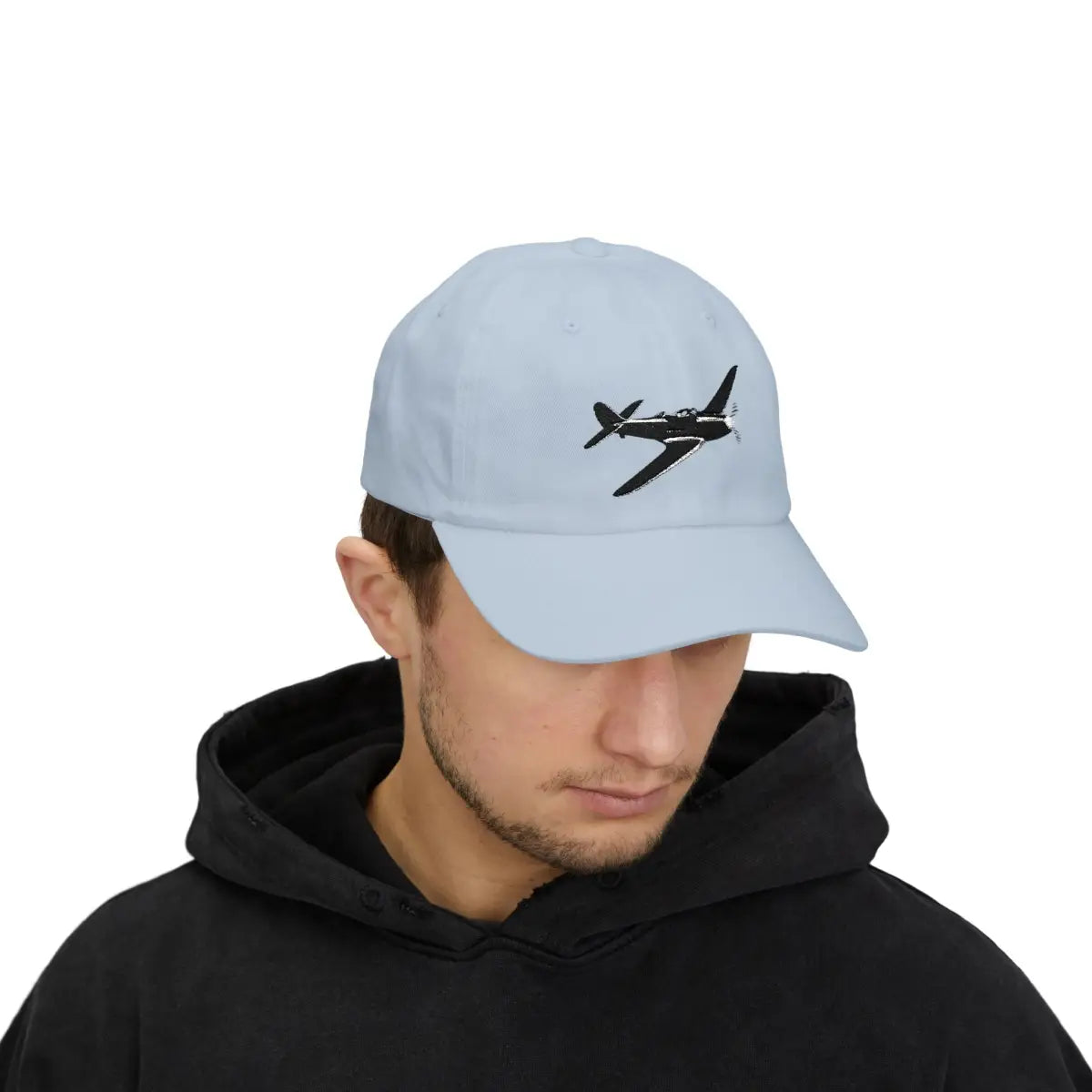 North American Aviation P-51 Mustang - Black - Hats - Pilot gifts - WWII warbird t-shirt