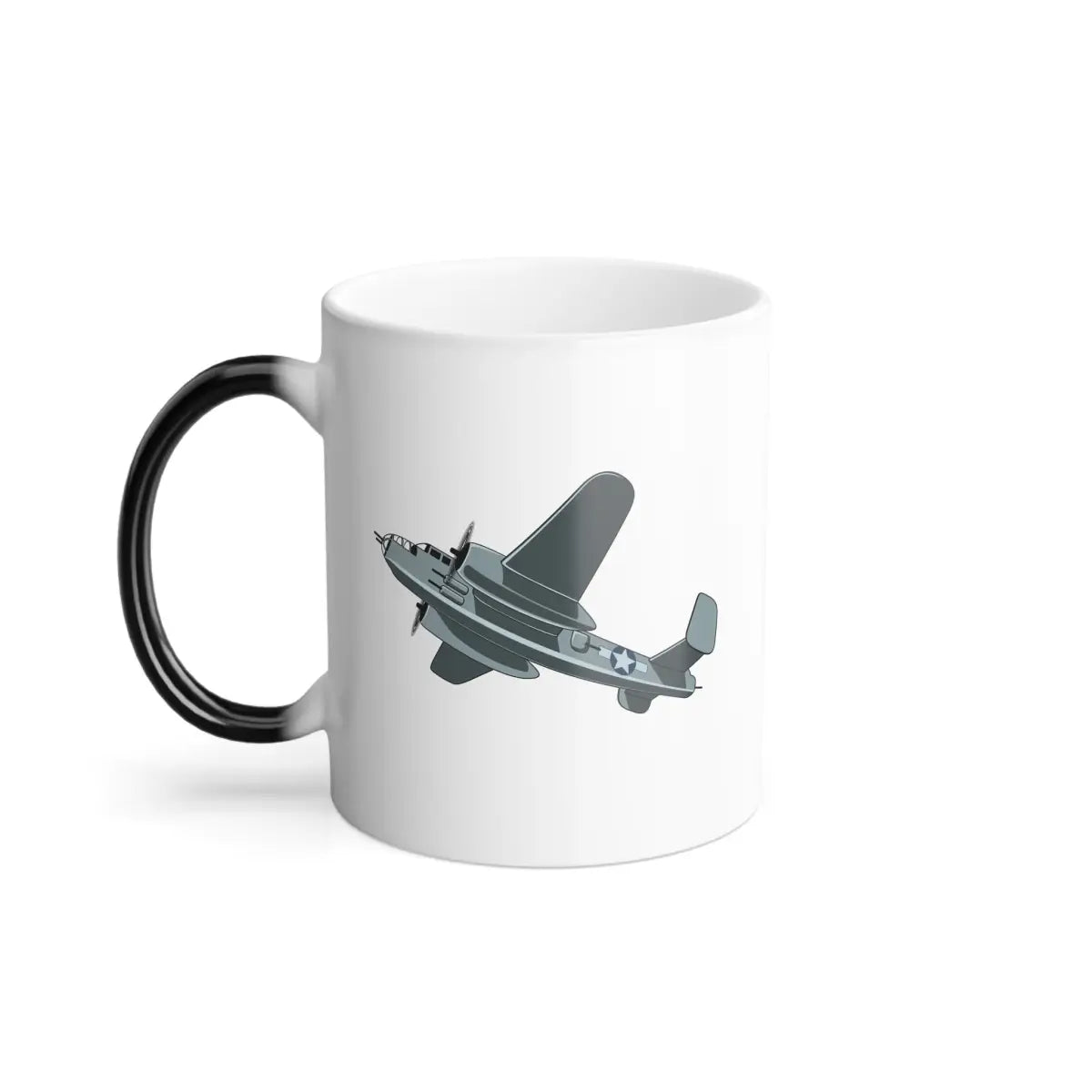 B-25 – WWII Aircraft Mug (Color Changing) - Pilot gifts - warbird t-shirt
