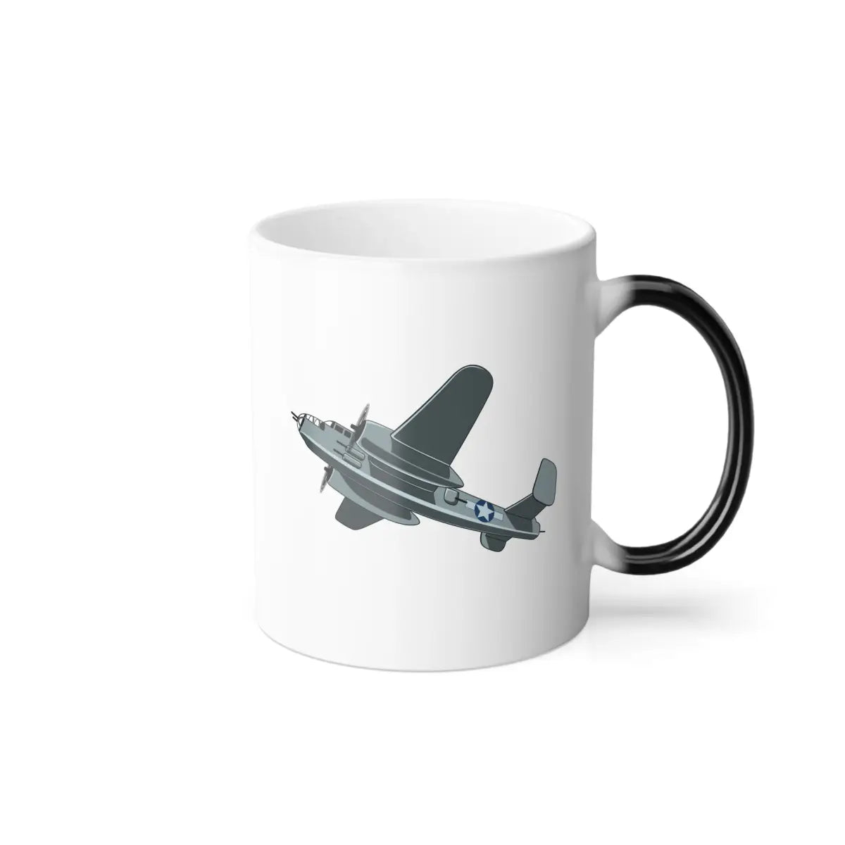 B-25 – WWII Aircraft Mug (Color Changing) - Pilot gifts - warbird t-shirt