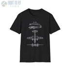 North American B-25J Mitchell — T-shirt - T-Shirt - Pilot gifts - WWII warbird t-shirt