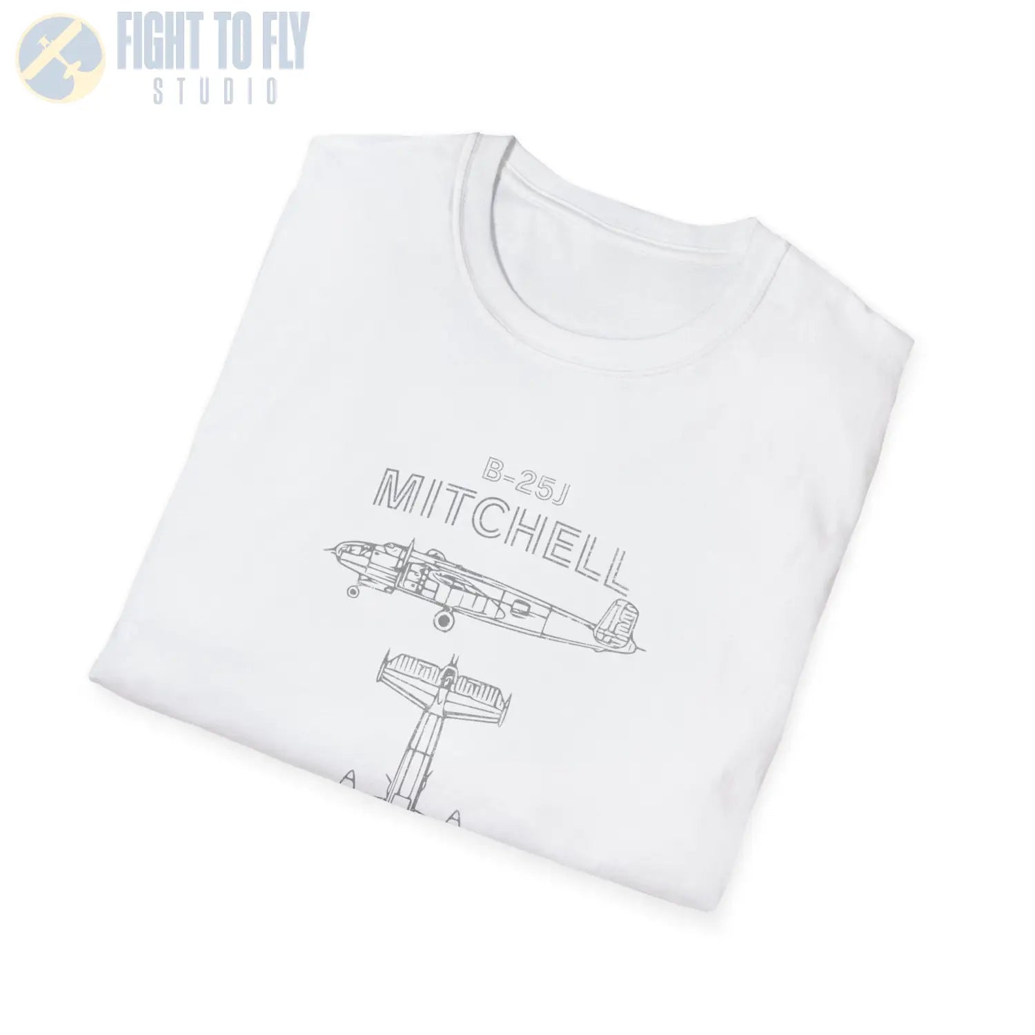 North American B-25J Mitchell — T-shirt - T-Shirt - Pilot gifts - WWII warbird t-shirt