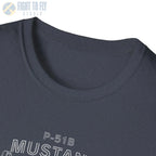 North American P-51B Mustang — T-shirt - T-Shirt - Pilot gifts - WWII warbird t-shirt