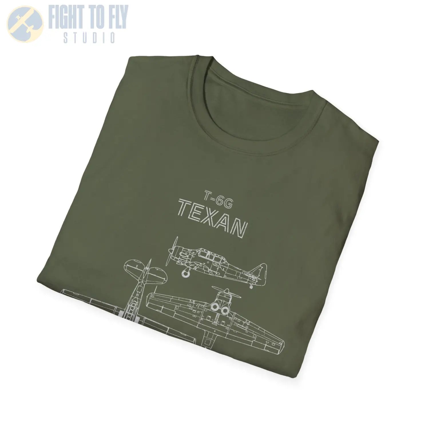 North American T-6 Texan — T-shirt - T-Shirt - Pilot gifts - WWII warbird t-shirt