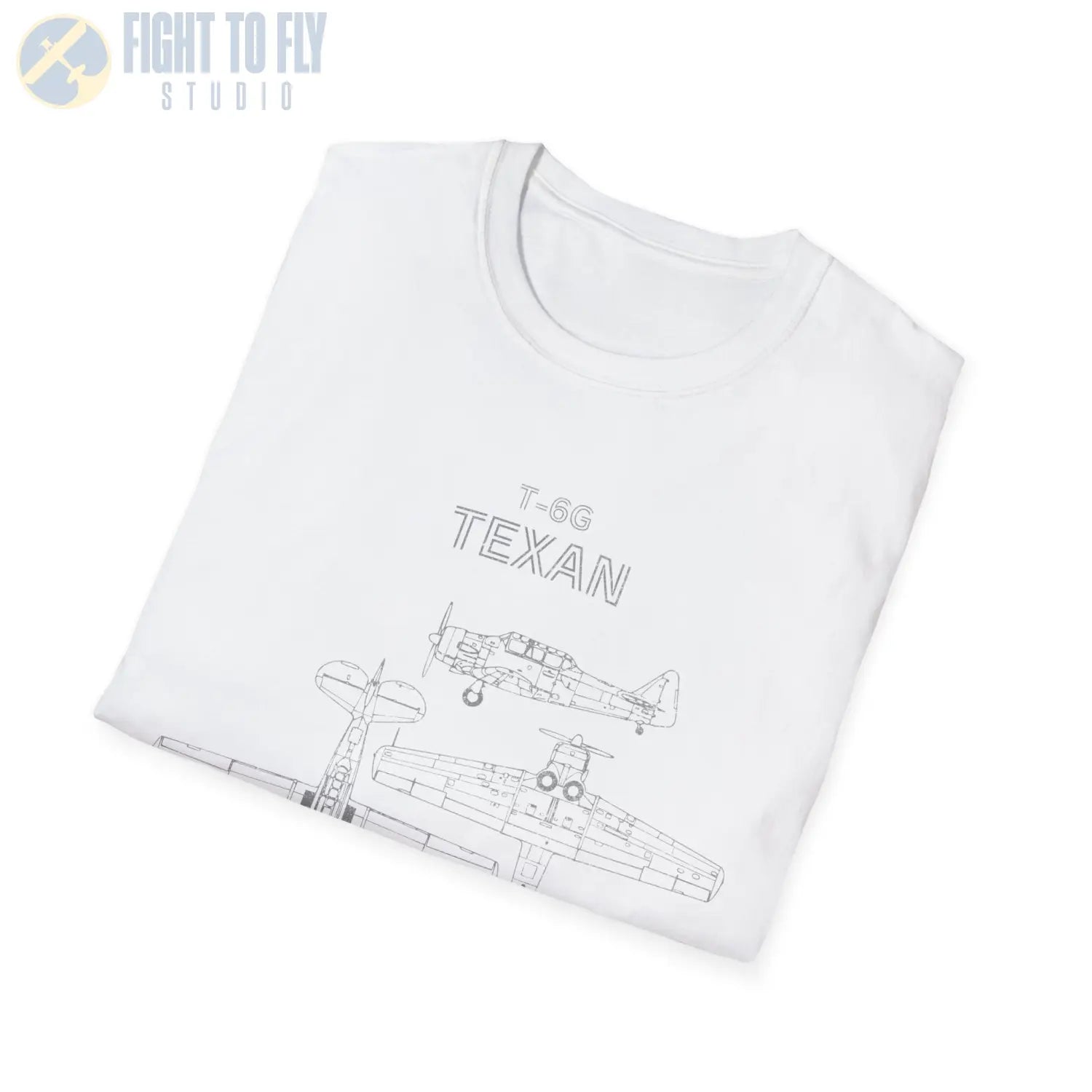 North American T-6 Texan — T-shirt - T-Shirt - Pilot gifts - WWII warbird t-shirt