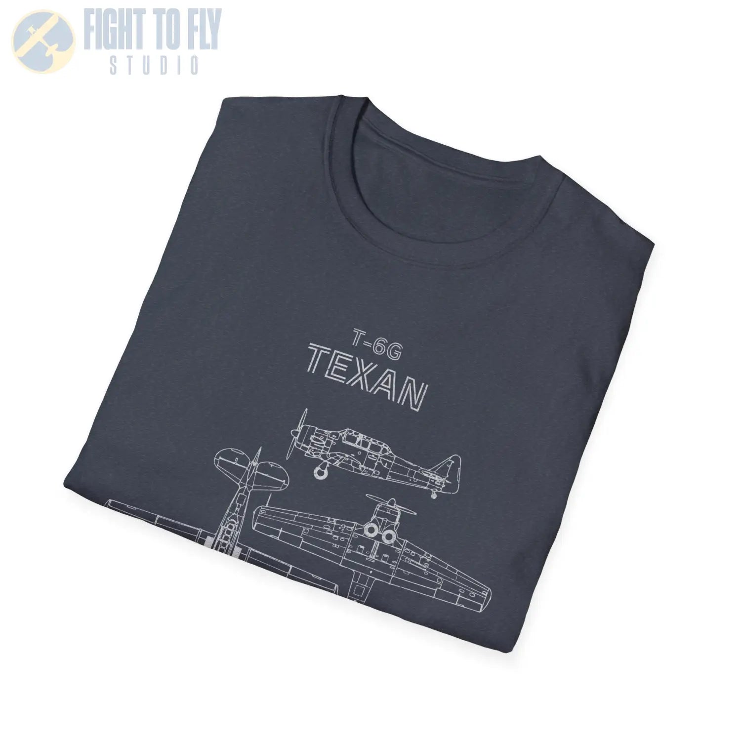 North American T-6 Texan — T-shirt - T-Shirt - Pilot gifts - WWII warbird t-shirt